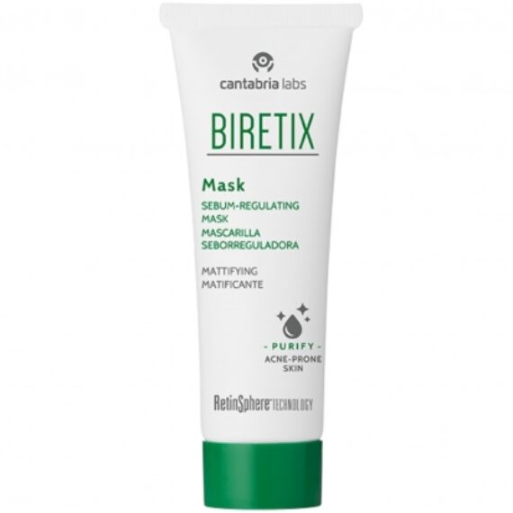 BIRETIX SEBUMĄ REGULIUOJANTI VEIDO KAUKĖ, 25 ML