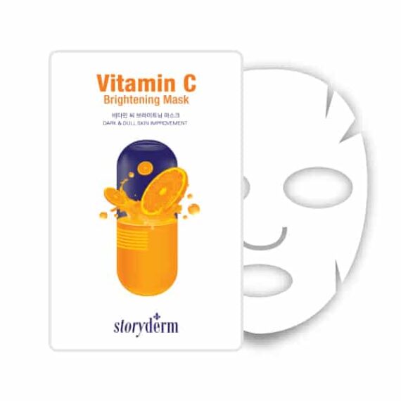 Storyderm Vitamin C Brightening – lakštinė skaistinanti veido kaukė su vitaminu C